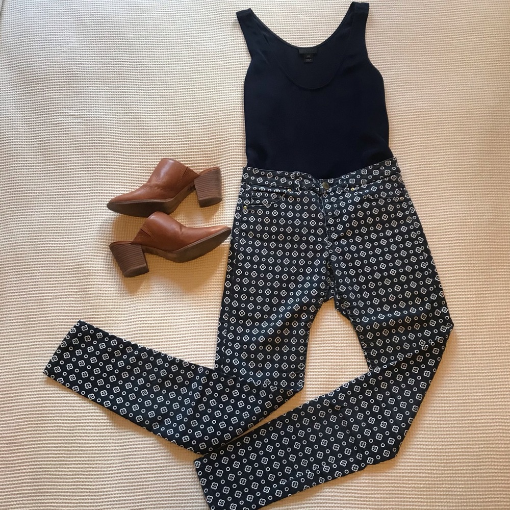 H&M Patterned skinny jeans